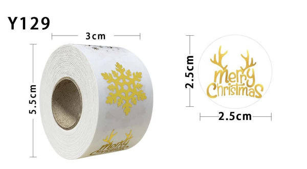 Christmas Round Stickers