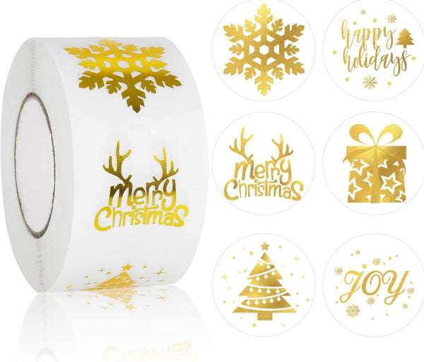 Christmas Round Stickers