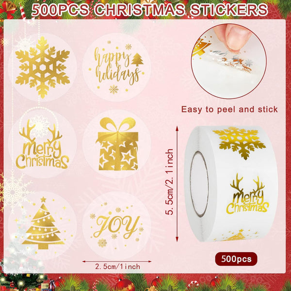 Christmas Round Stickers