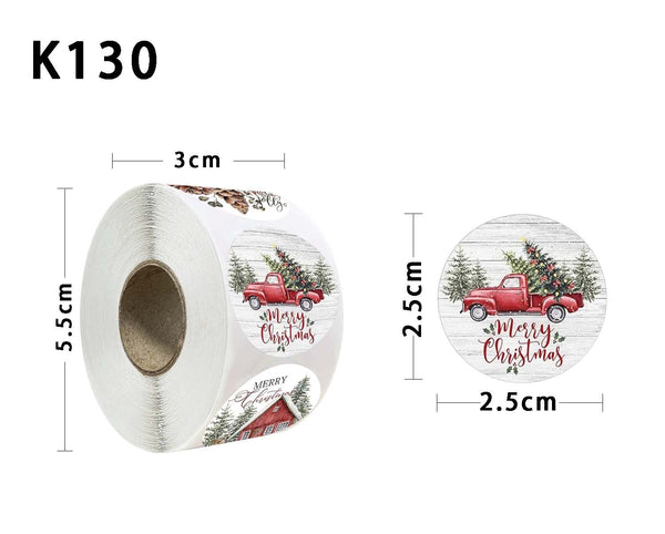 Christmas Round Stickers