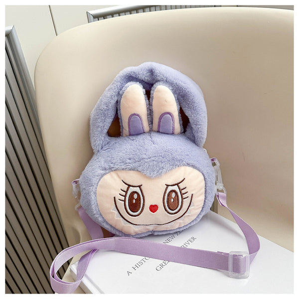 Labubu Head Plush Sidebags