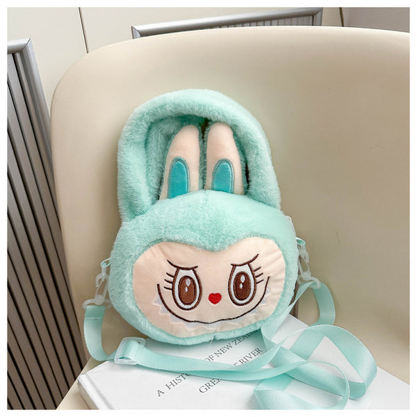 Labubu Head Plush Sidebags