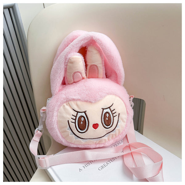 Labubu Head Plush Sidebags
