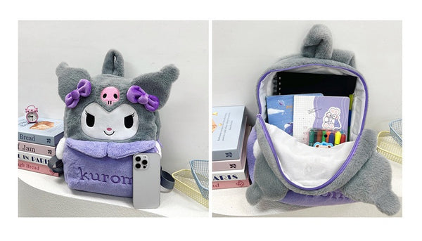 Kuromi Plush Backpack