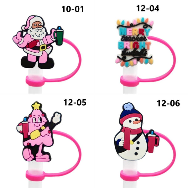 Christmas Straw Covers 12 (3 for $10.00)