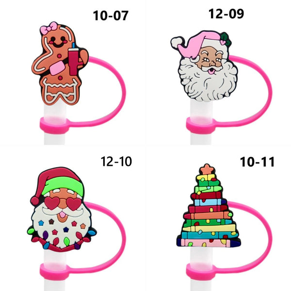 Christmas Straw Covers 12 (3 for $10.00)