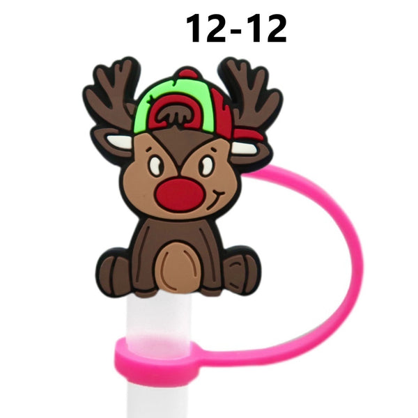 Christmas Straw Covers 12 (3 for $10.00)