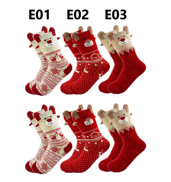 Cartoon Christmas Socks