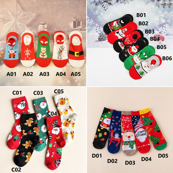 Cartoon Christmas Socks