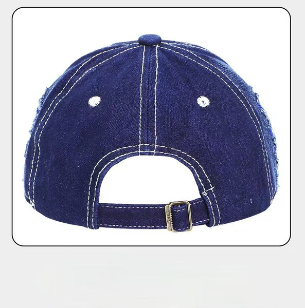 Ripped Denim Baseball Caps