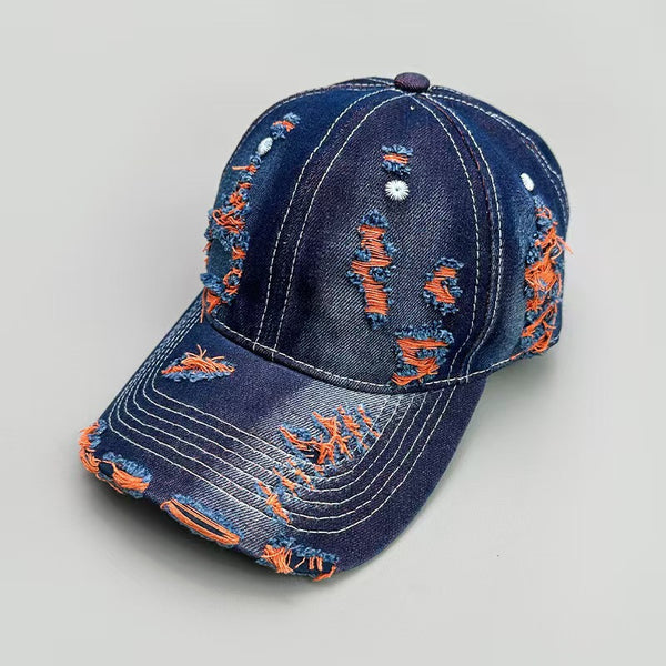 Ripped Denim Baseball Caps