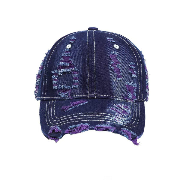 Ripped Denim Baseball Caps