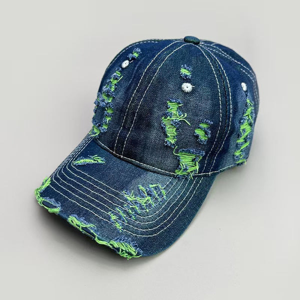 Ripped Denim Baseball Caps