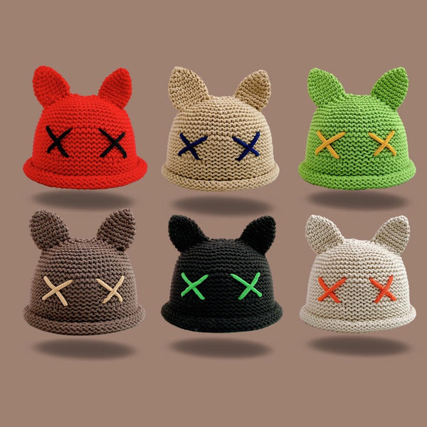 Cute Knitted Wool Hat With Ears