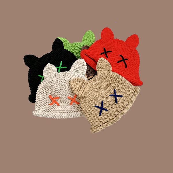 Cute Knitted Wool Hat With Ears