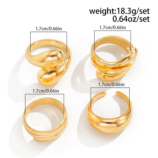 4 Piece 5680 Ring Set