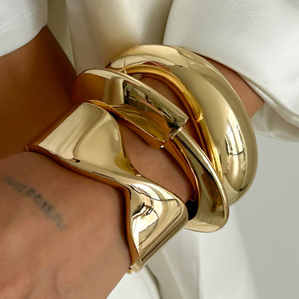 Irregular Smooth Bracelet Set