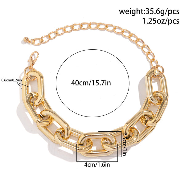 Big Metal Link Necklace