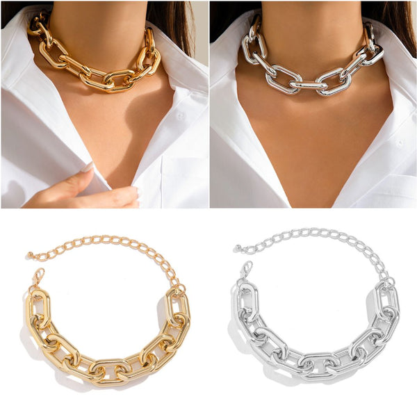 Big Metal Link Necklace