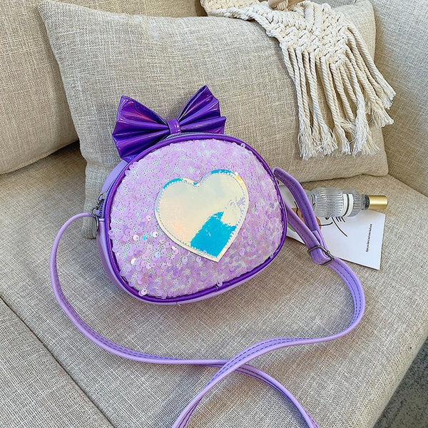 Bow Sequined Shoulder Bags