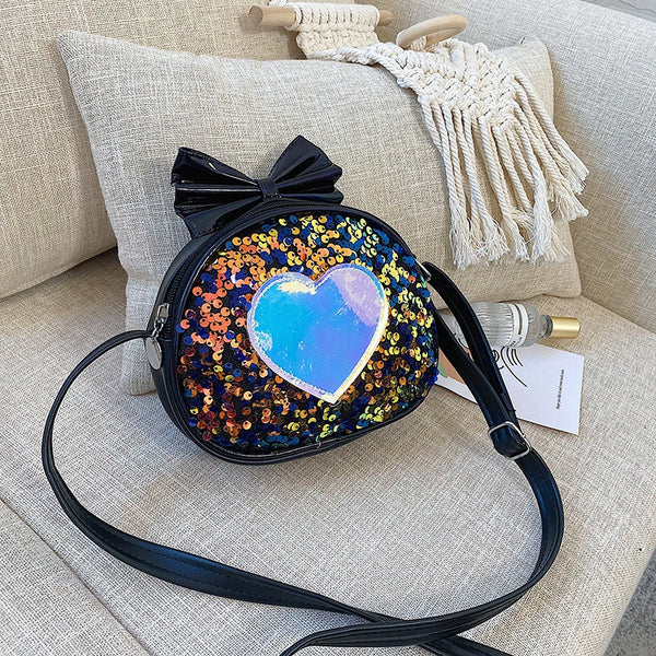 Bow Sequined Shoulder Bags