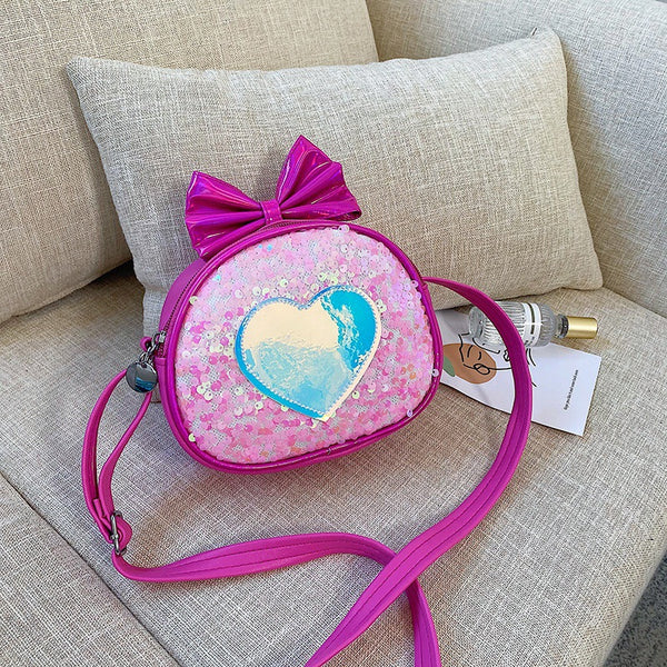 Bow Sequined Shoulder Bags