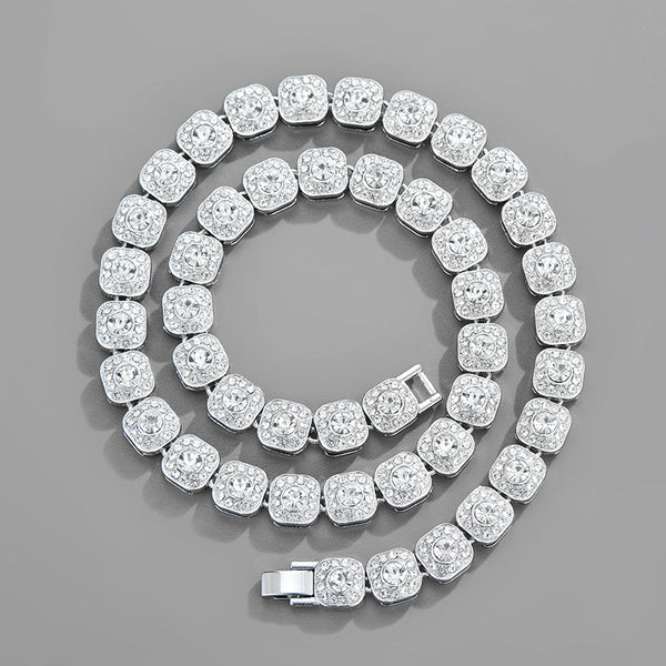 Square Rock Sugar Necklace 18inches