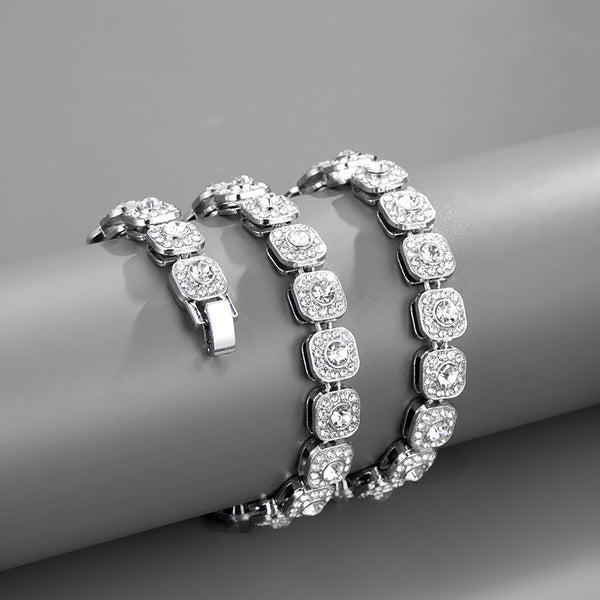 Square Rock Sugar Necklace 18inches