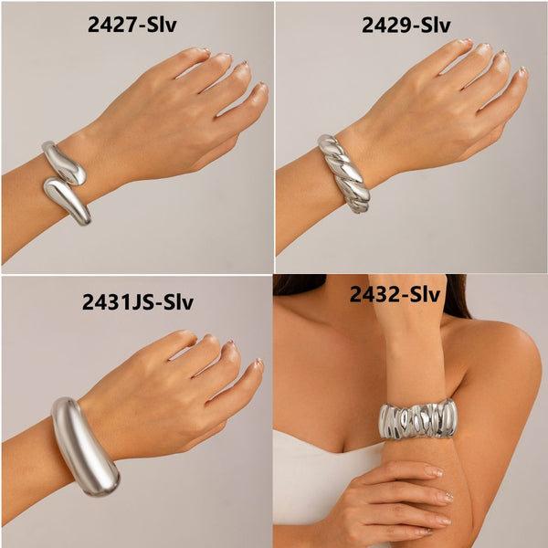 Exaggerated Large Metal Bracelets