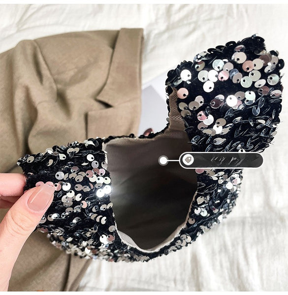 Sequin Knotted Clutch Bag