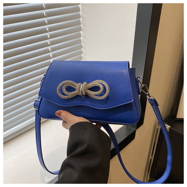Crossbody Bag With Rhinestone Bow