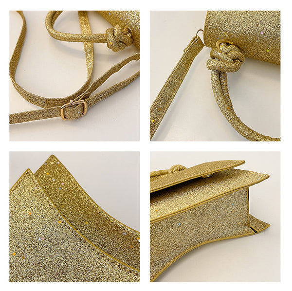 Glittery Knotted Strap Sidebags