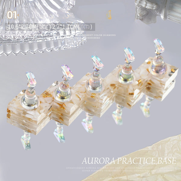Aurora Shell Nail Art Practice Plate