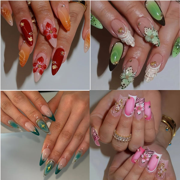 Fancy Press On Nails XM