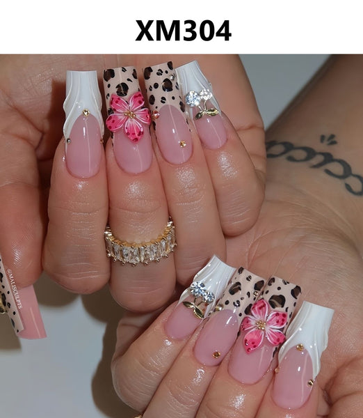 Fancy Press On Nail Set XM