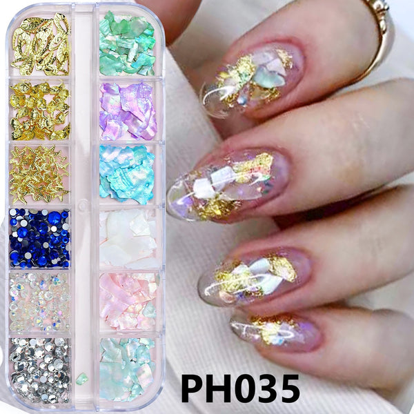 12-Grid Nail Art Box Set