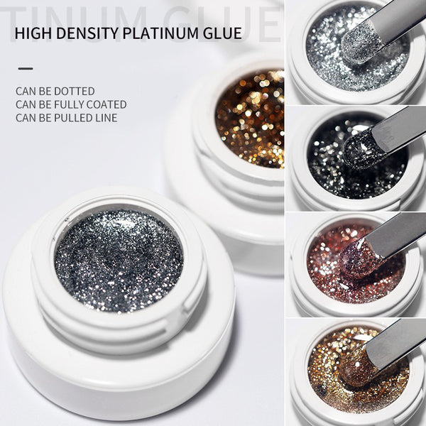High Density Metallic Glitter Gel Polish
