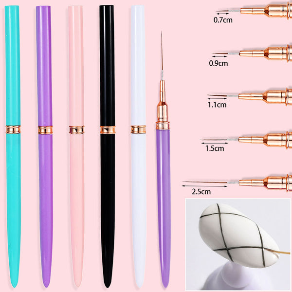 Ultra Fine Pull Line Brush 5 Piece Set