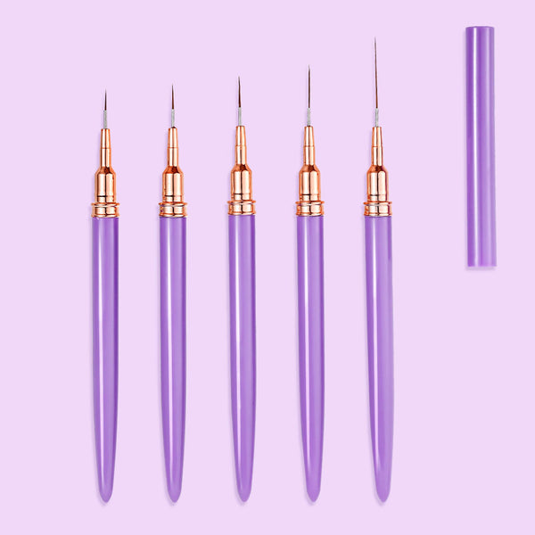 Ultra Fine Pull Line Brush 5 Piece Set