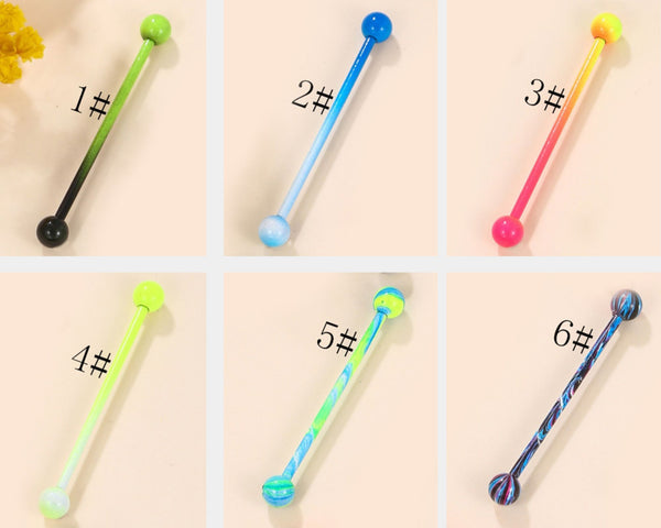 Colorful Long Rod Ear Bone Piercing A