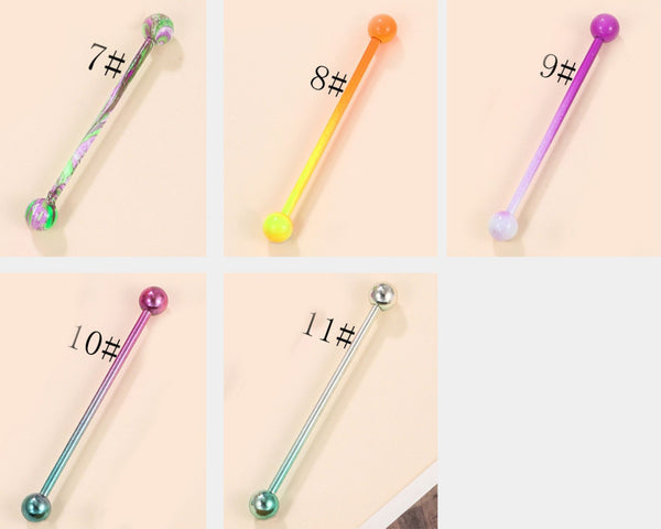 Colorful Long Rod Ear Bone Piercing A