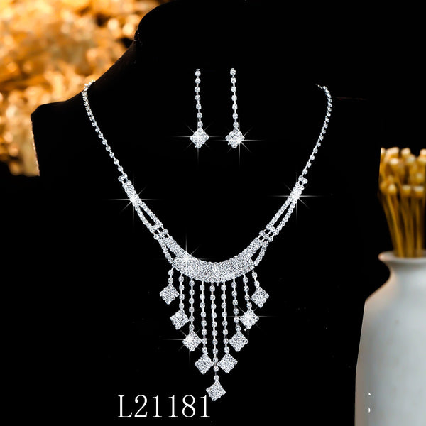 Diamante Formal Necklace Sets