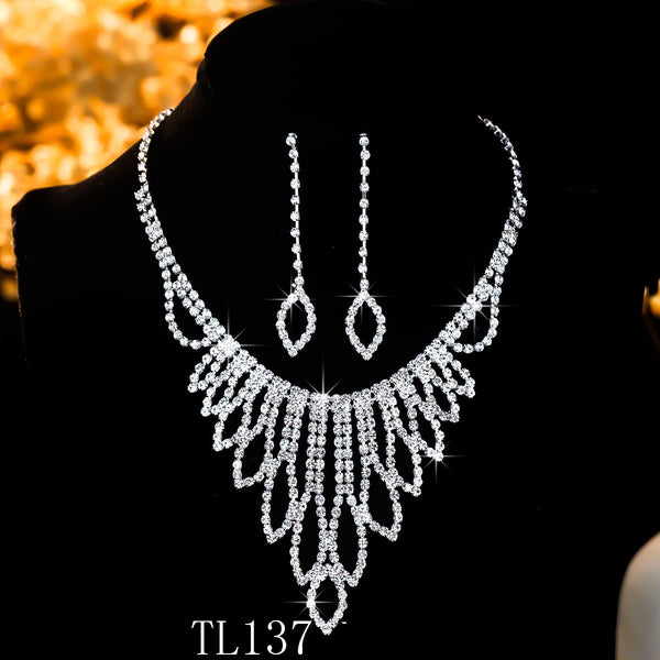 Diamante Formal Necklace Sets TL