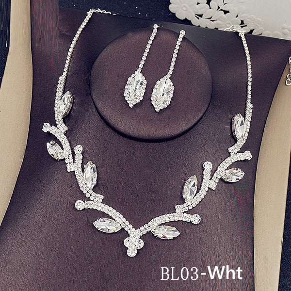 Unique Colored Crystal Necklace Set