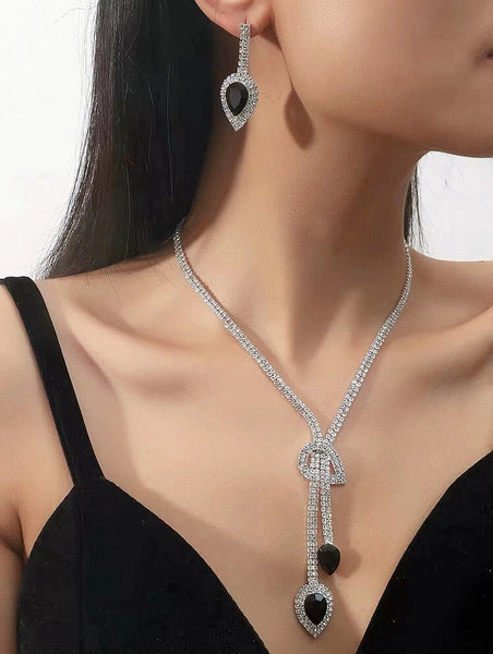 Bridal Rhinestone Necklace Set