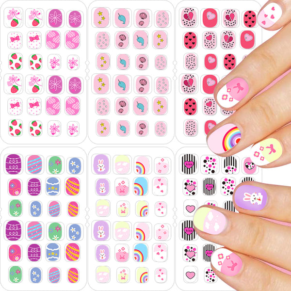 24pcs Children Press On Nails