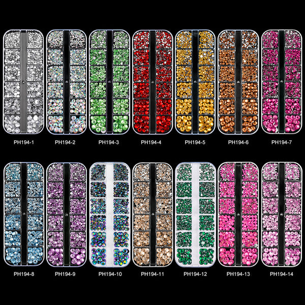 Round Flat Bottom Nail Art Diamond
