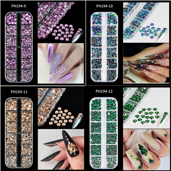 Round Flat Bottom Nail Art Diamond