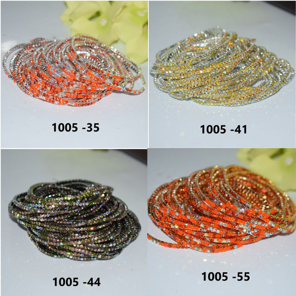2mm Single Row S6 Rhinestone Elastic Bracelet 05