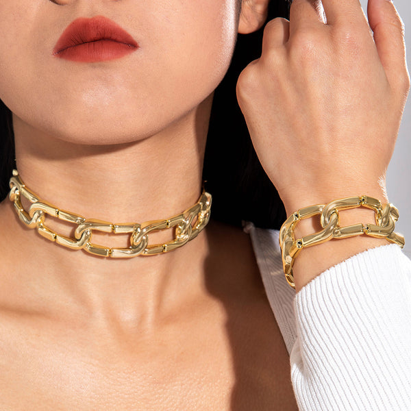 Gold CCB Choker Set